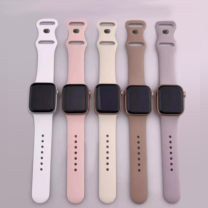 Cinturino in silicone per cinturini Apple Watch 40mm 44mm 46mm 45mm 41mm 49mm 42 Bracciale Correa iWatch serie ultra3 2 7 8 9 se 10 11 band