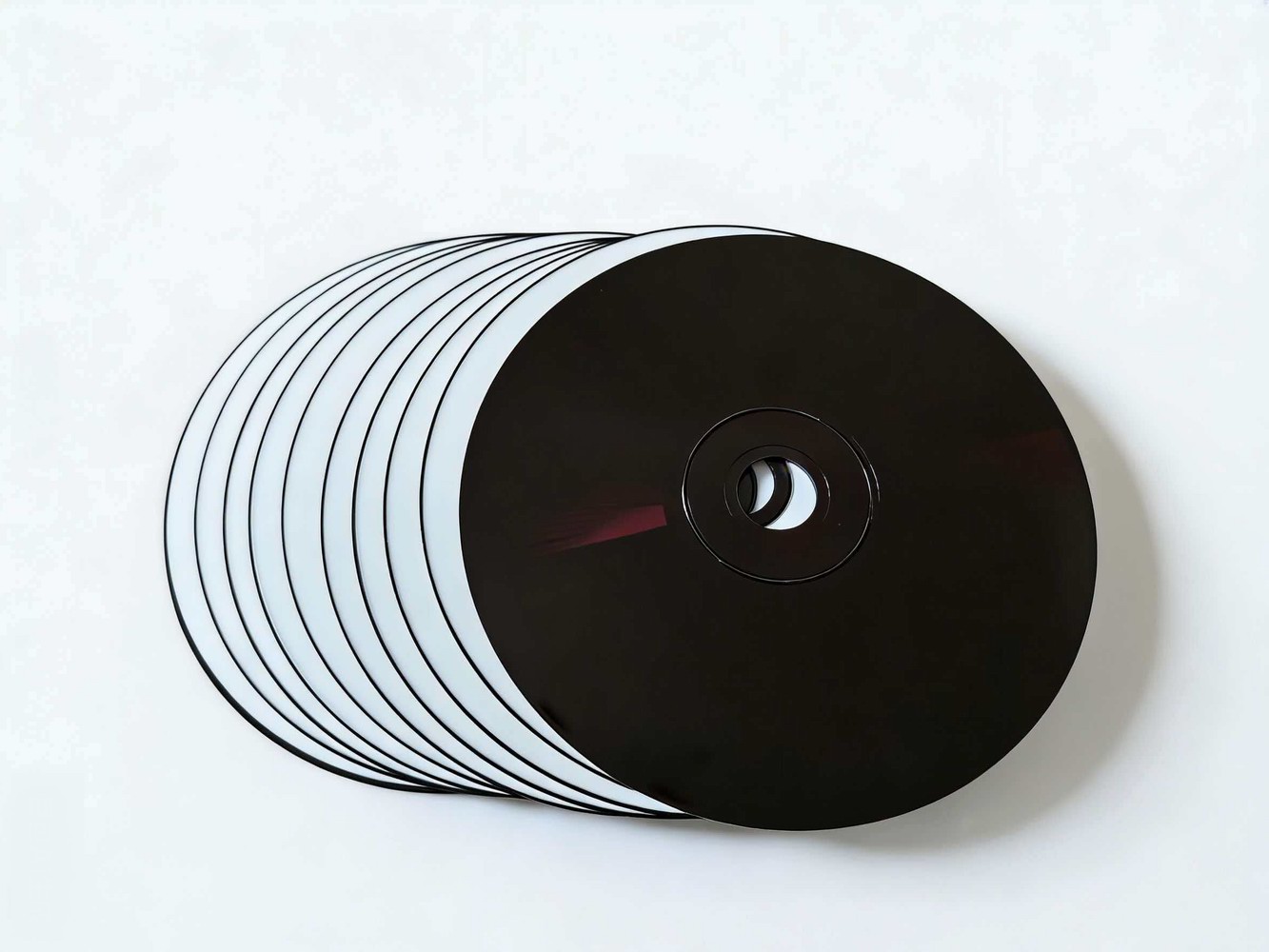 Czarny pusty dysk CD z muzyką Puste płyty CD-R Możliwość nagrywania 700 MB 80 MIN 52X Dysk CDR Możliwość druku 10 szt.