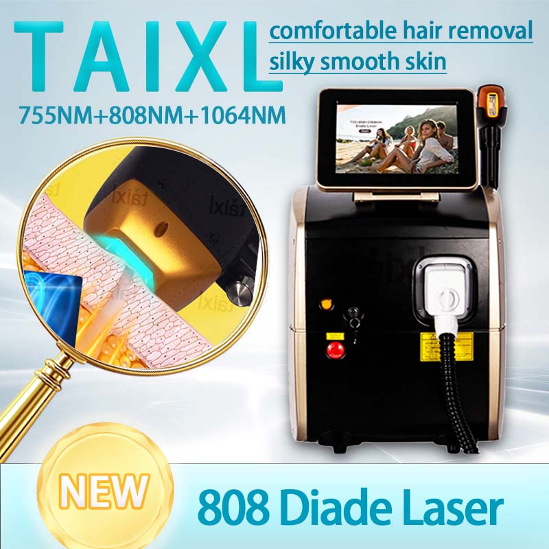 2025 new diode ND: YAG laser hair removal device with 3 wavelengths and 3500W power painless permanent laser for rapid hair rem