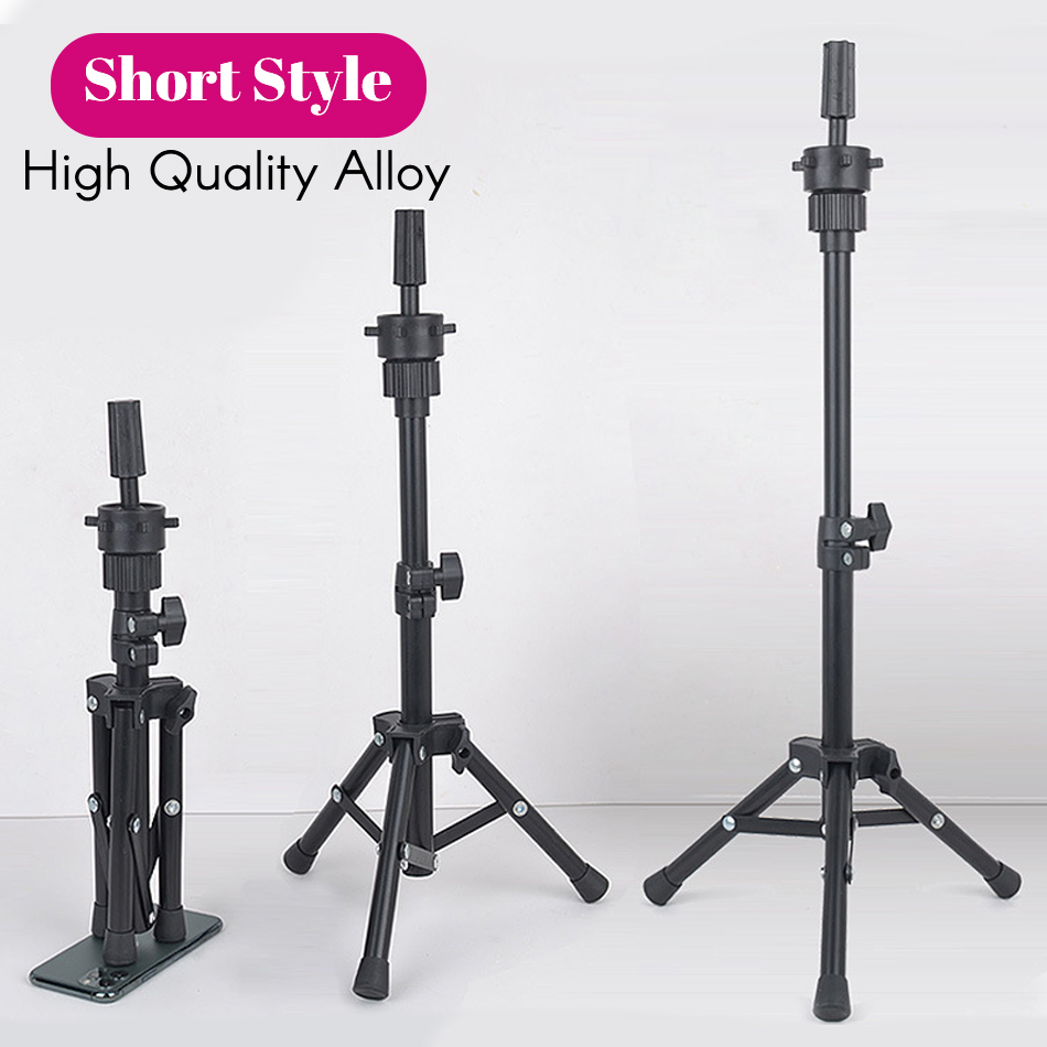 Gran oferta soporte para peluca ajustable soporte para cabeza de maniquí abrazadera trípode para cabezas de bloque de lienzo hacer pelucas estilismo peluquería