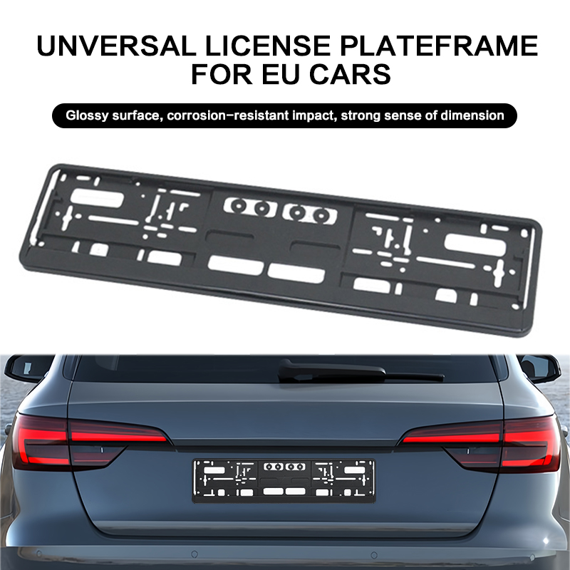 ABS-matériau plastique cadre de plaque d'immatriculation de camion unique standard européen pour le commerce extérieur