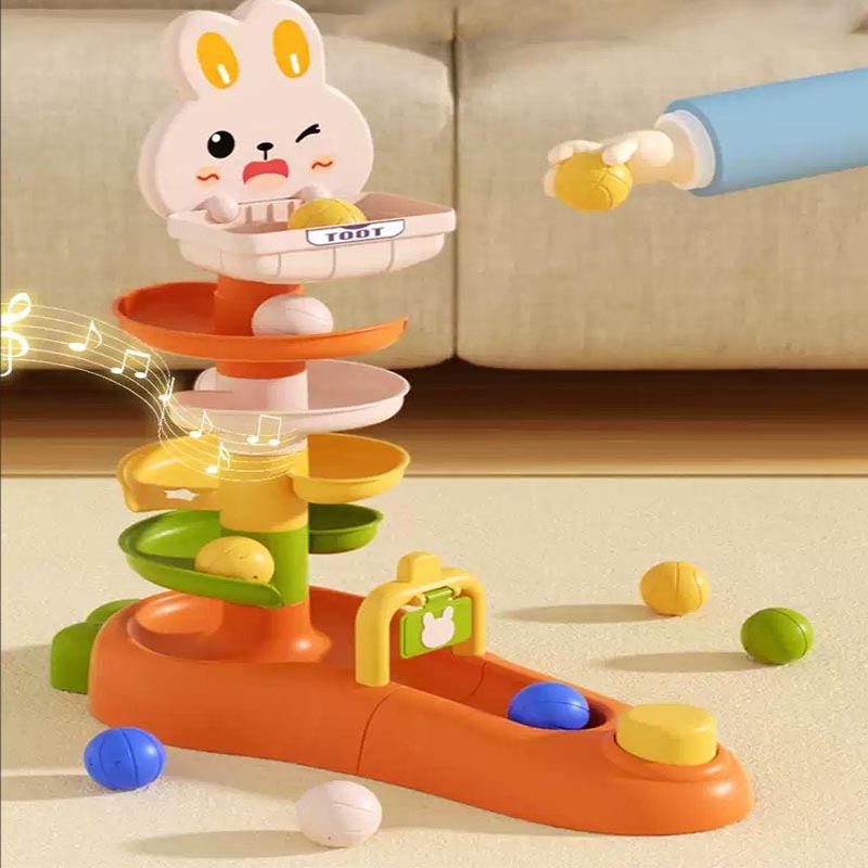 Игрушка-капля с шариком для малышей, игра-стрелялка Монтессори, детский трекер с шариком, детская башня с шариками, сенсорные развивающие штабелируемые игрушки для младенцев