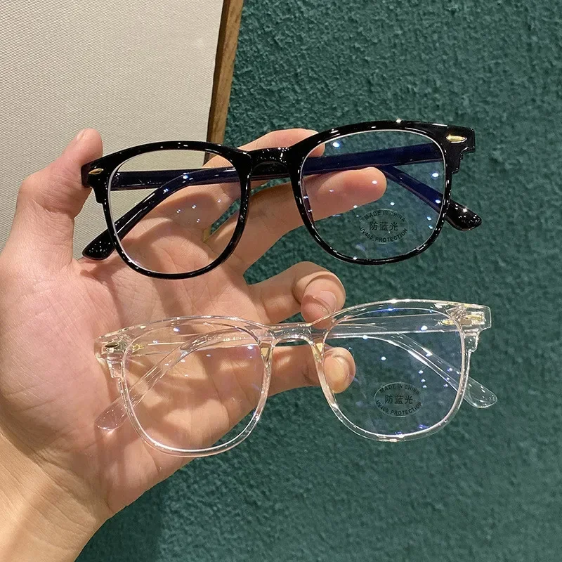 클래식 투명 컴퓨터 안경 프레임 여성 남성 안티 블루 라이트 차단 안경 광학 유리 렌즈 Oculos 남성 Очки