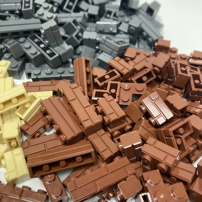 120 Piezas de Bloques de Construcción de Mampostería, Compatibles con Ladrillos Clásicos, Accesorios para Modelos de Construcción DIY para Escenas de Ciudades y Castillos MOC