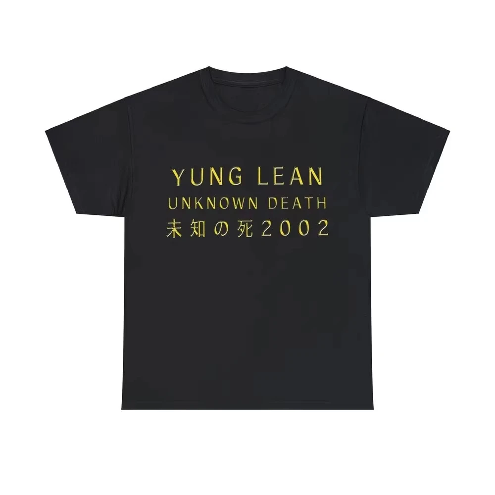 Yung Lean Unknown Death 2002 Album Tour Merch Tee Musica Hip Hop T-shirt alla moda Uomo Donna Estate T-shirt Abbigliamento Streetwear Top