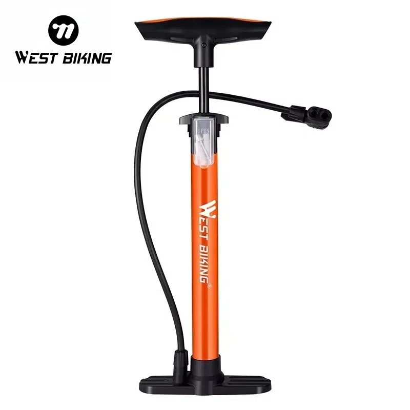 West biking 160psi bomba de alta pressão schrader presta mtb bicicleta piso bomba ciclismo bomba ar pneu bola motocicleta carro inflator