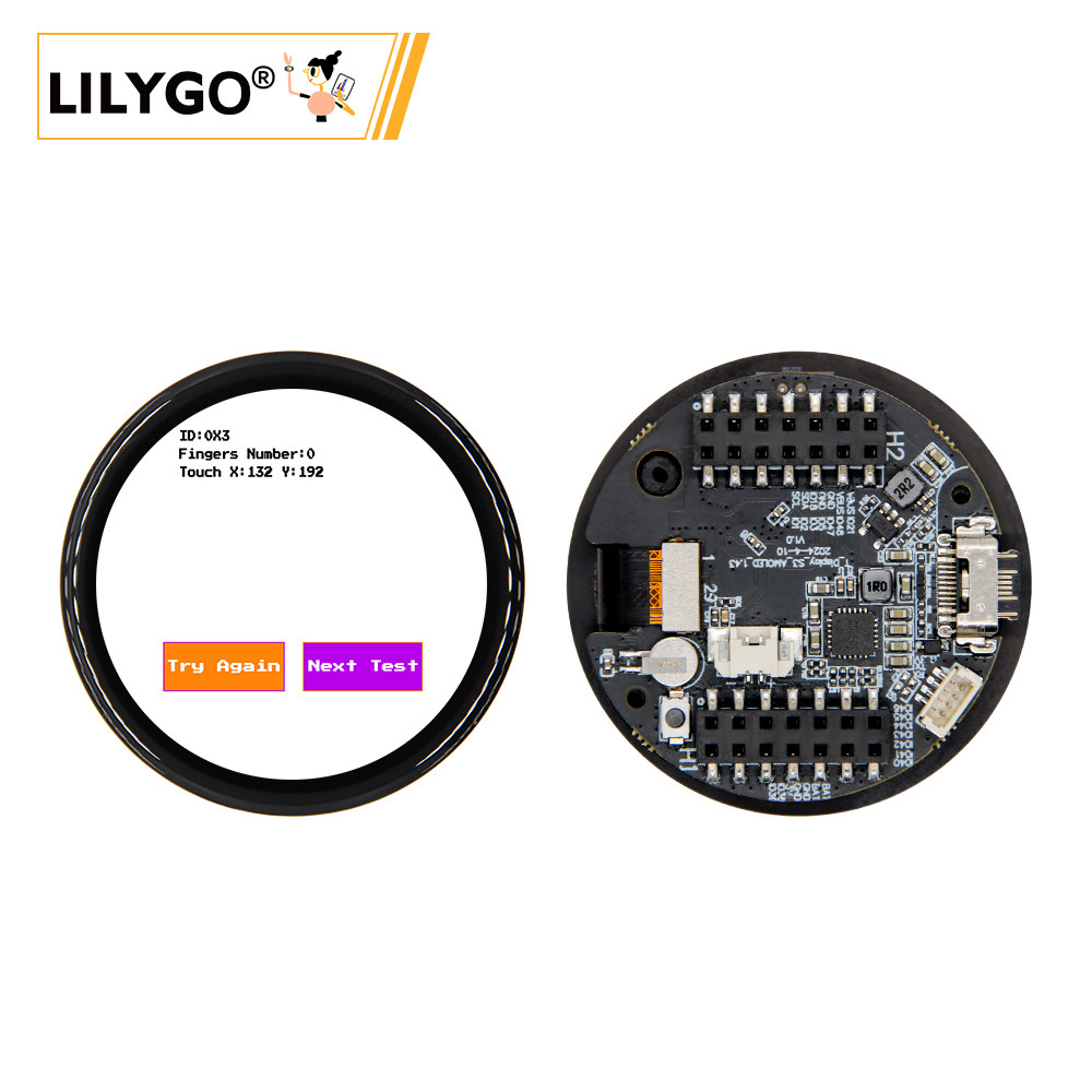LILYGO T-Display-S3 ESP32-S3 Moduł dotykowy z ekranem AMOLED 1,43 cala i obsługą kart SD