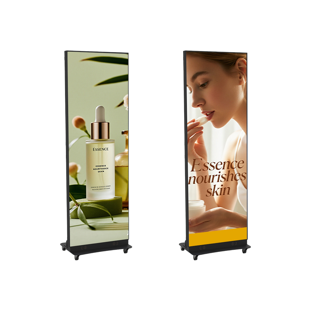 Pantalla Móvil Plegable Digital IP65 para Publicidad en Tiendas, Pantalla HD de Aluminio Fundido a Presión