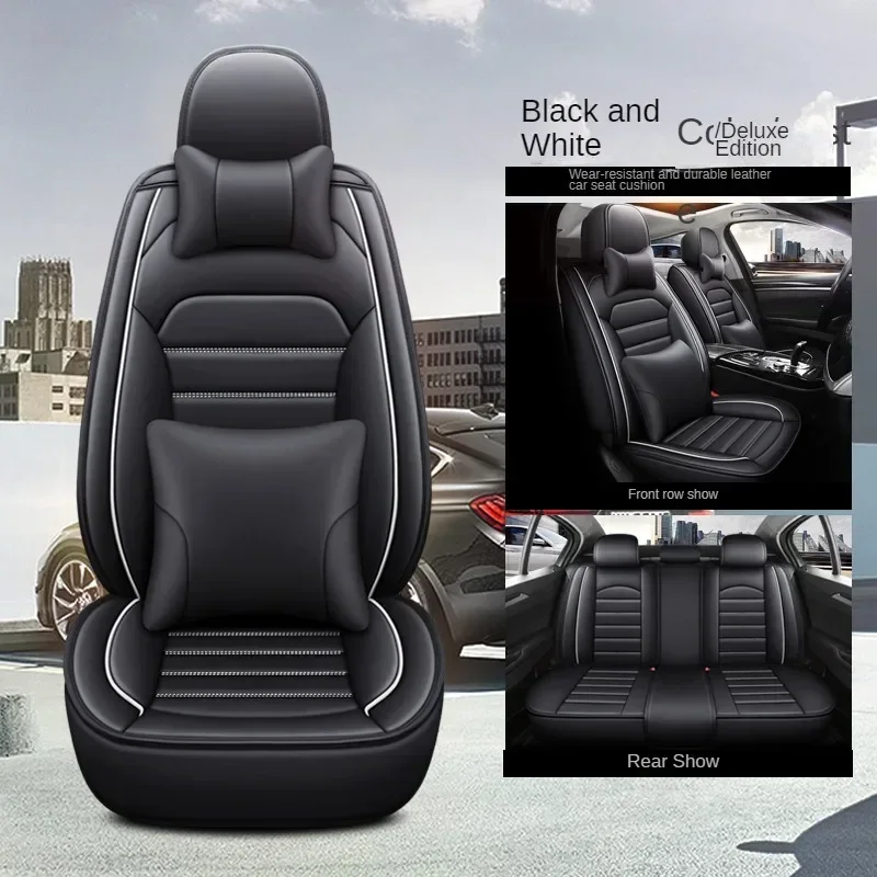 Uniwersalny pokrowiec na fotel samochodowy do Toyota Corolla Prius Seat Altea Xl Kia Stinger Akcesoria samochodowe Pu Leather