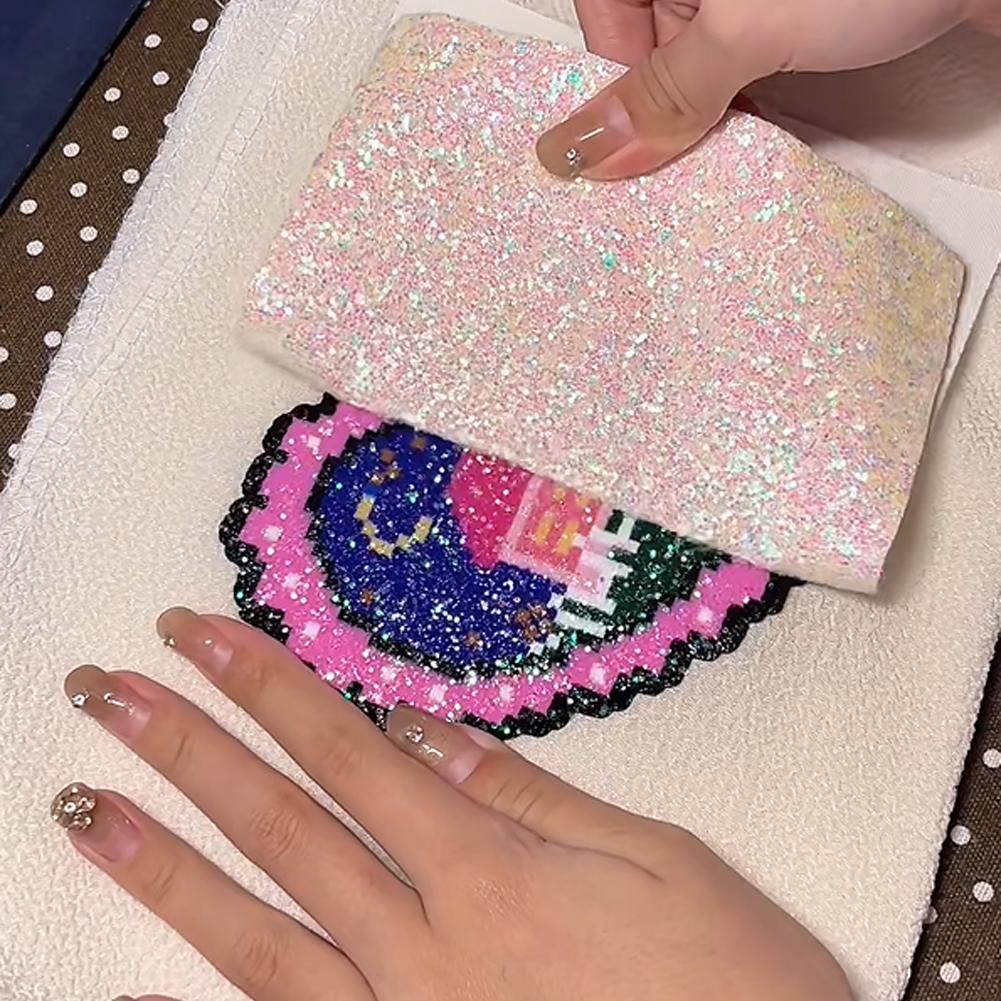 Papel de Passar a Ferro Rosa para Miçangas Fusíveis, Folha de Passar a Ferro Resistente ao Calor, Antiaderente, Reutilizável, Acessórios para Miçangas Perler para Artesanato DIY