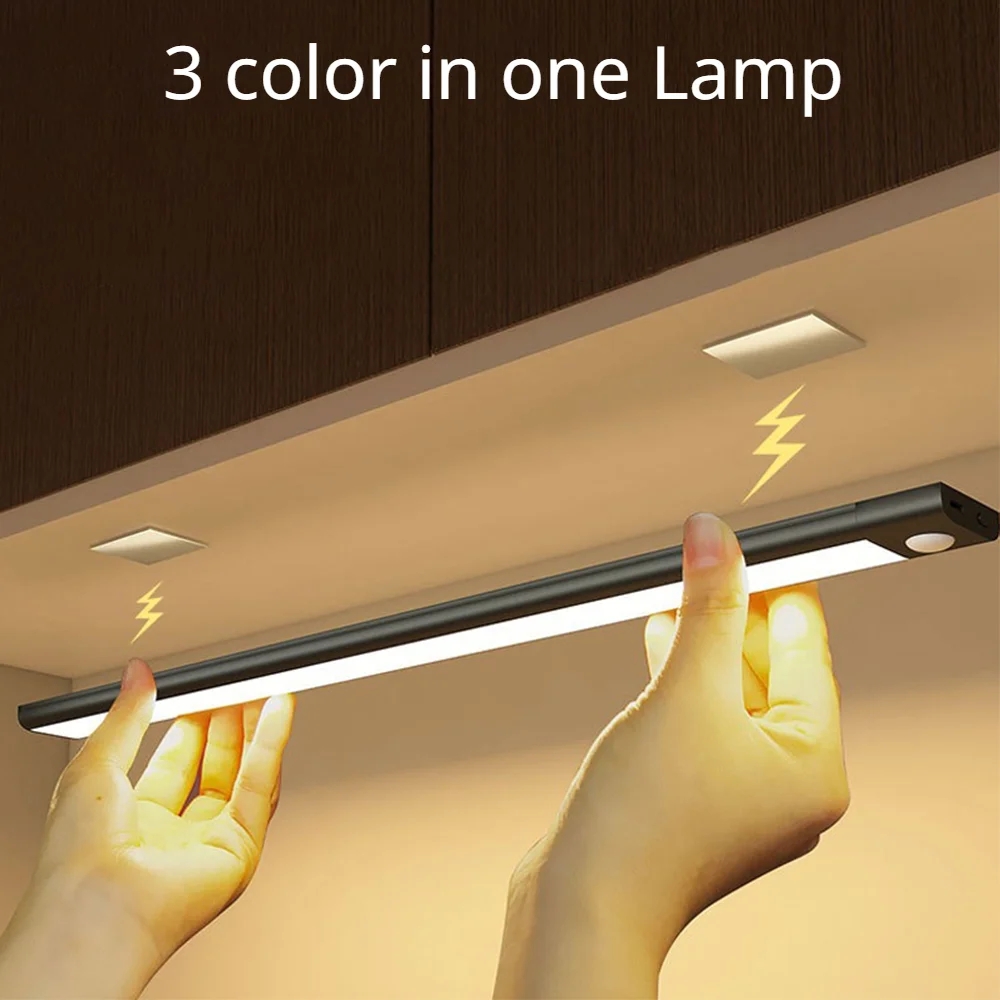 Bewegingssensorlicht Draadloos LED-nachtlampje USB oplaadbaar nachtlampje Kast Garderobelamp onder achtergrondverlichting voor keuken Led