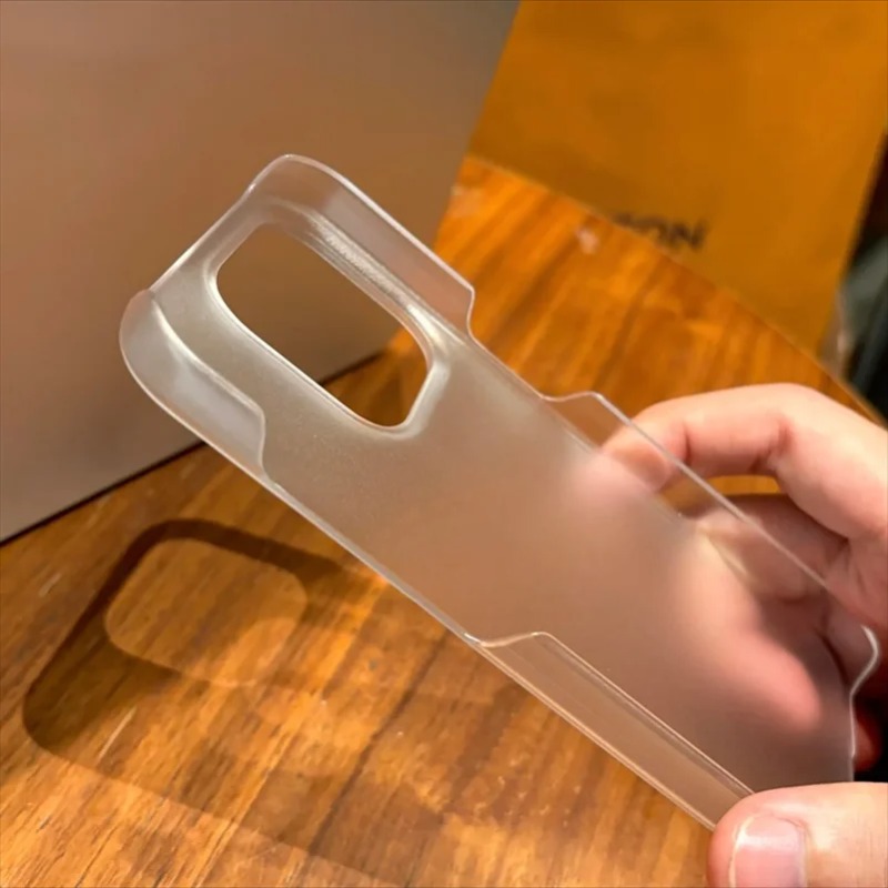 Matte transparente rahmenlose Hülle für iPhone 17 Pro 13 14 15 16 Pro Max Wärmeableitung Broderless Ultra Thin PC stoßfeste Abdeckung