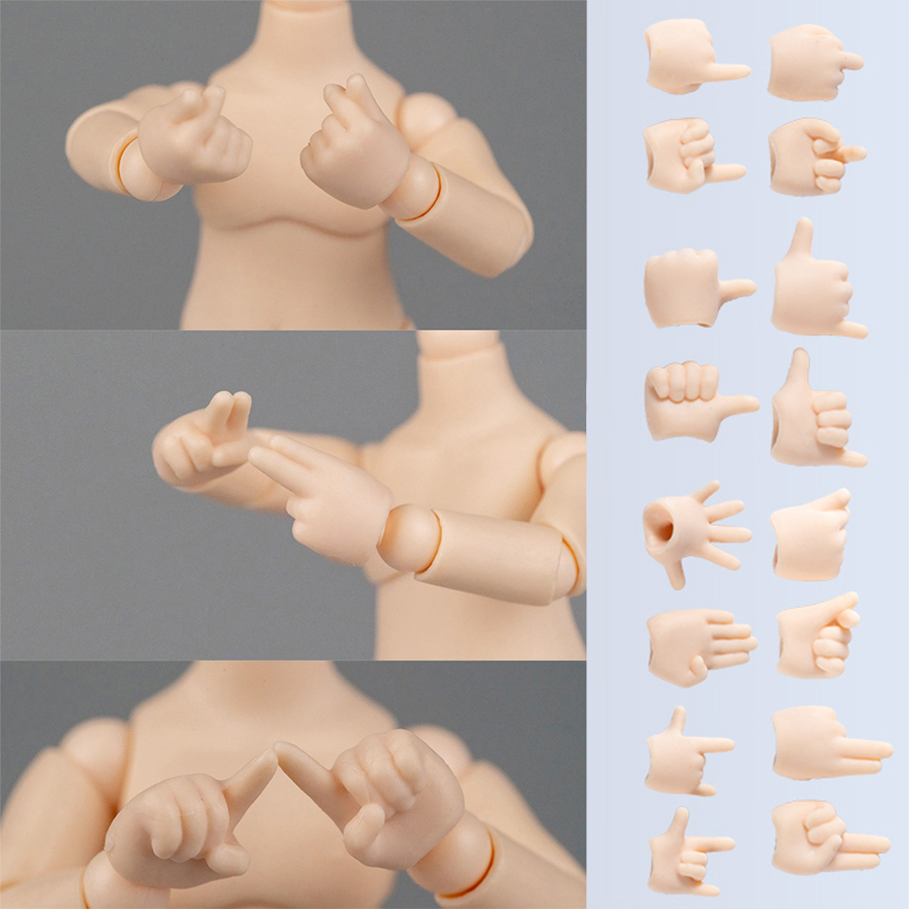 Ob11 Body Replacement Hand Dolls Hand Gest Love, Victory Ob11 Doll Gest Replacement Hand Accessories For Ymy Dod Gsc Doll