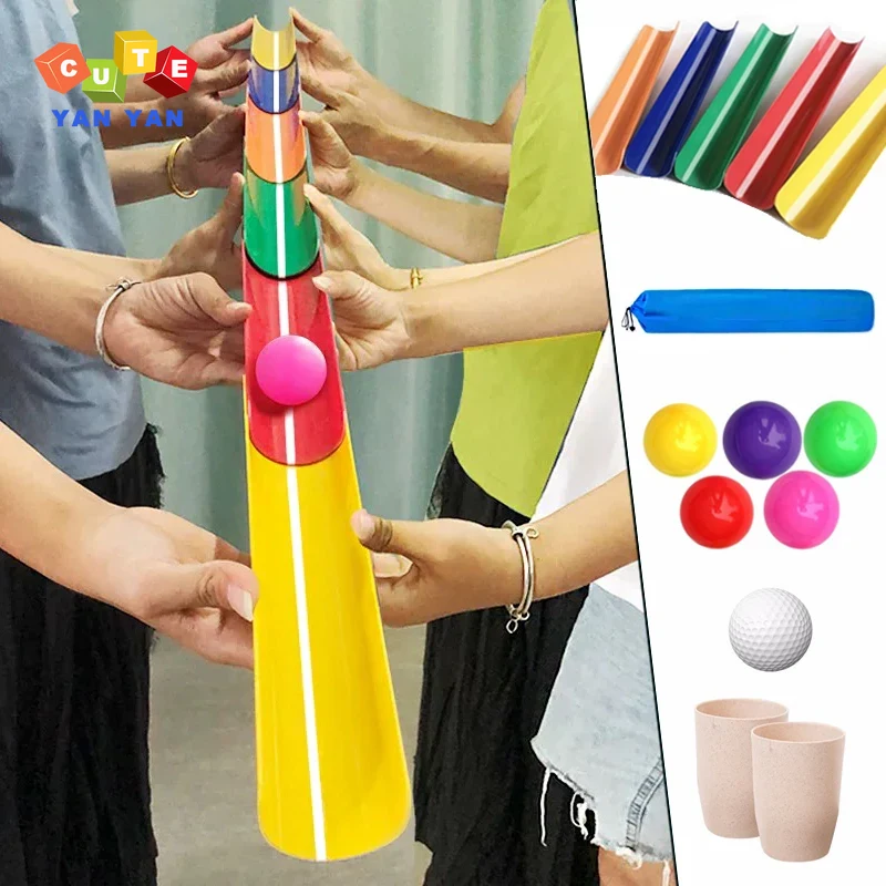 Pipeline Challenge for Children, Catch Ball Toys, Outdoor Sports, Kids Adult Team importer, Social Funny Family Games, Sensory Training