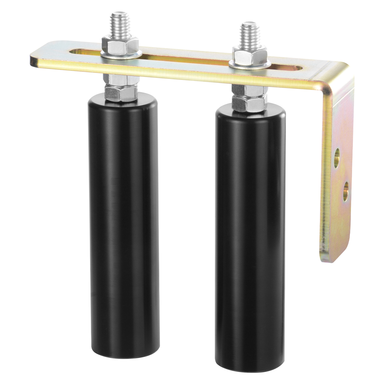 SucceBuy Schiebetor-Set, 6-Zoll-Rolltor-Hardware-Kit mit L-Halterung, universell verstellbare Schiebetor-Rollen für Rolltoren