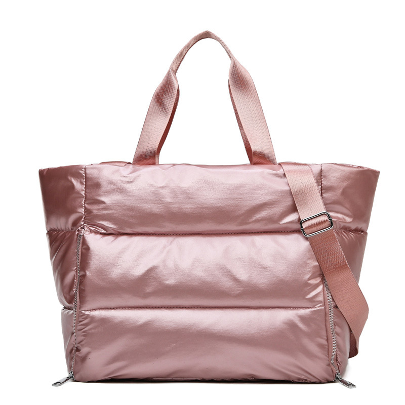 Tapete de yoga saco de ginásio das mulheres tote fitness esportes grande capacidade viagem bolsa de ombro sacos de armazenamento com zíper inverno senhoras molhado pacote seco