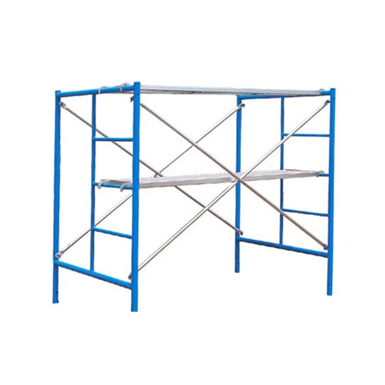 Andamio de acero soldado Andamio de metal tubular ajustable para construcción trabattello en aluminio ponteggio