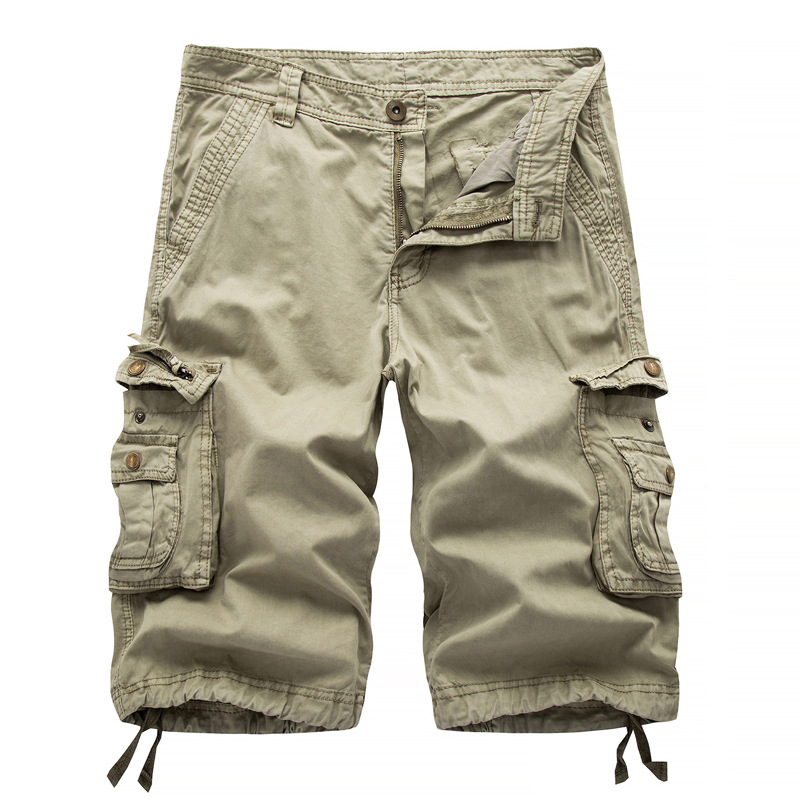 Scelta Cargo Shorts Uomo 2025 Summer Army Militare Tattico Homme Shorts Casual Solid Multi-tasca Pantaloncini Cargo Maschili Plus Size