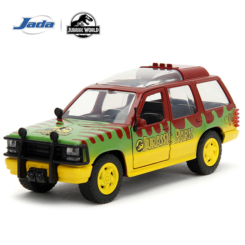 JADA Toys Diecast Modellauto 1:32 Maßstab Sammlung Jurassic Park 1993 Ford Explorer Tourfahrzeug Hollywood Rides