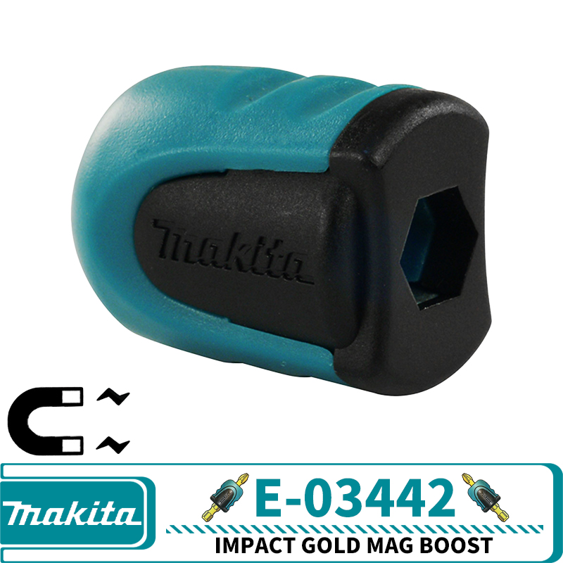 Makita E-03442 IMPACT GOLD MAG BOOST Magnetic Bit Sleeve หัวฉีด Mag Booster อุปกรณ์เครื่องมือไฟฟ้า