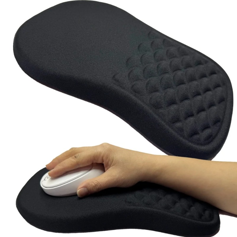 Tappetino per mouse ergonomico per poggiapolsi Comodo supporto per il polso Tappetino per mouse in cotone ad alta memoria elastica antiscivolo per computer portatile PC
