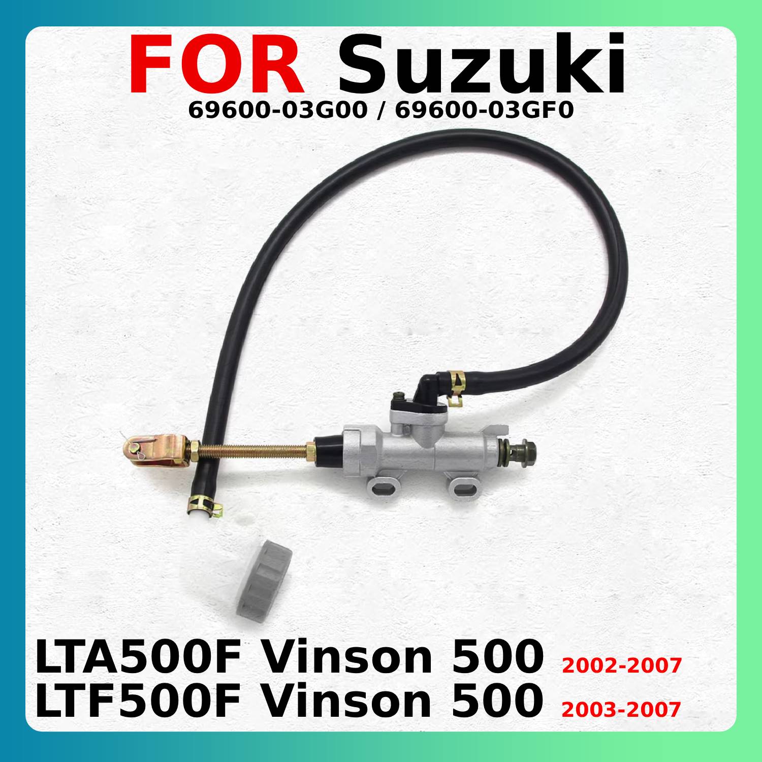 Alavanca do cilindro mestre do freio traseiro para suzuki lta500f vinson 500 2002-2007 ltf500f vinson 500 69600-03g00 69600-03gf0 peças do motor