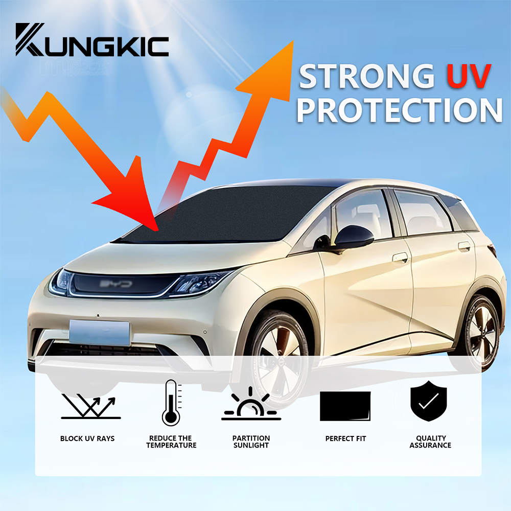 Pare-soleil de fenêtre de voiture personnalisé pour BYD Dolphin 2021 2022 2023 2024 2025, protection UV, rideau de pare-soleil d'été