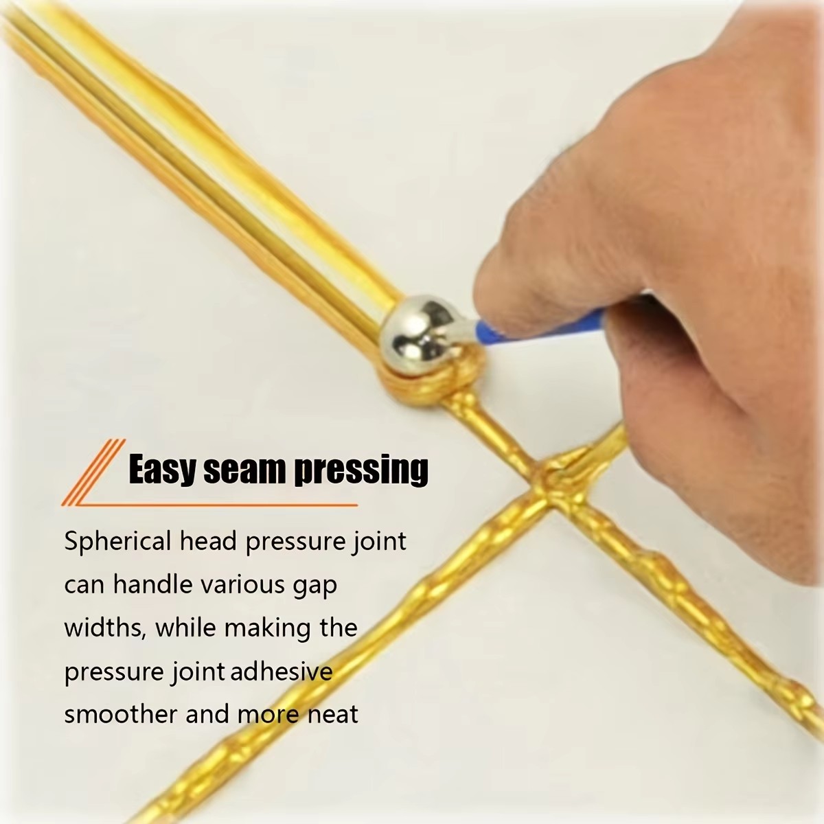 4pcs Tile Floor Tile Seam Agent, Construction Tool, Yin Yang Angle Edger Ball, Seam Ball, Slotter Edge Set