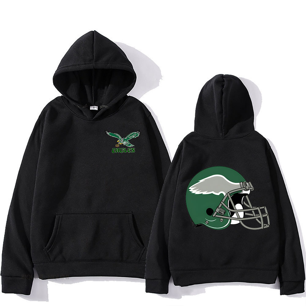 Philadelphia Eagles Kapuzenpullover für Herbst/Winter, modisches Freizeit-Sweatshirt, langärmelige Fleece-Kleidung, Sudaderas, Vintage-Pullover