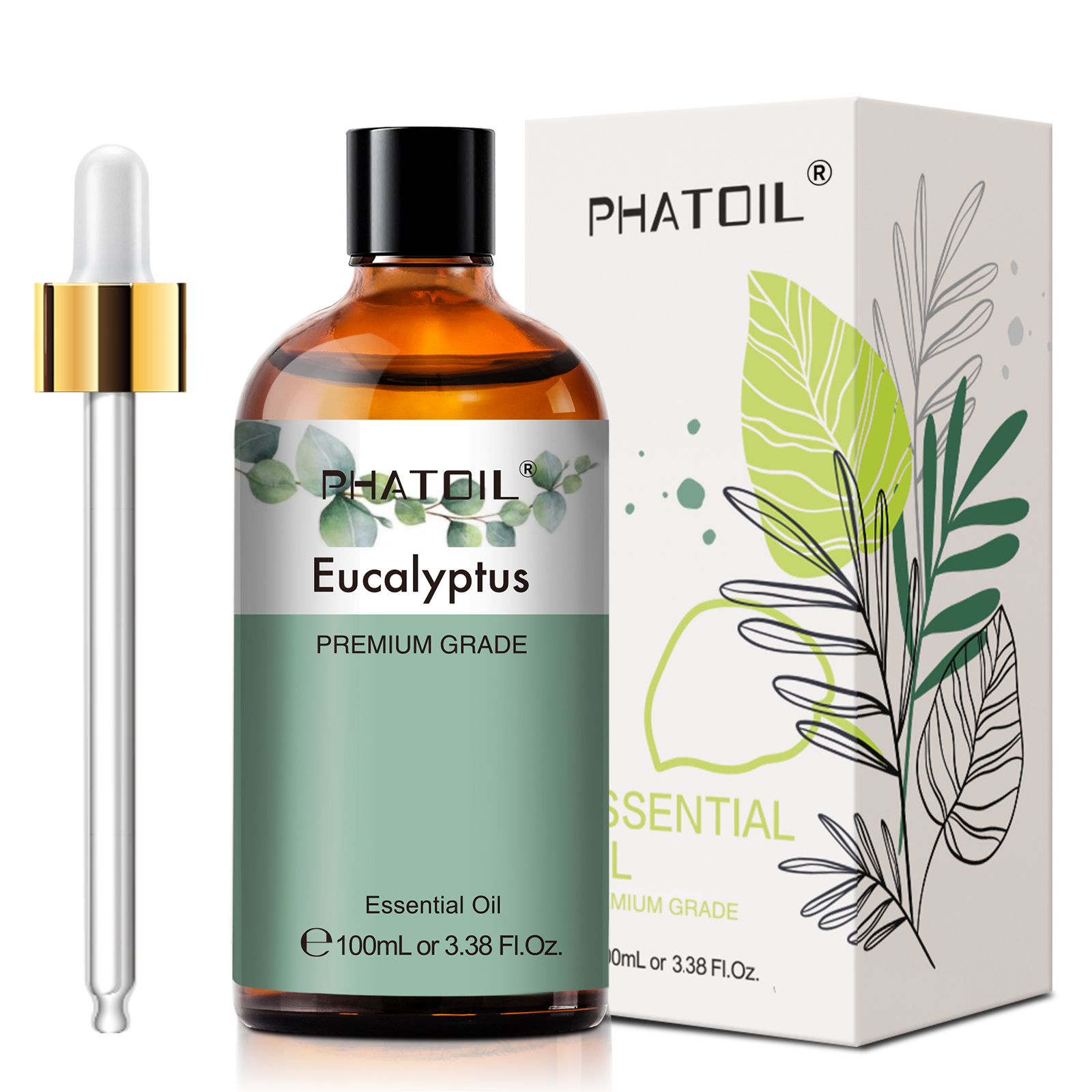 PHATOIL 100 мл эфирные масла эвкалиптовой розы Лаванда Индийский сандал Бергамот Корица Лемонграсс Эфирные масла для кожи