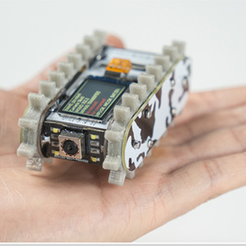 Esp32 Модель танка с дистанционным управлением Металлическое шасси Трактор Гусеничный баланс Автомобильное крепление Грузовик Робот Шасси для Wi-Fi RC Scout Робот Автомобиль