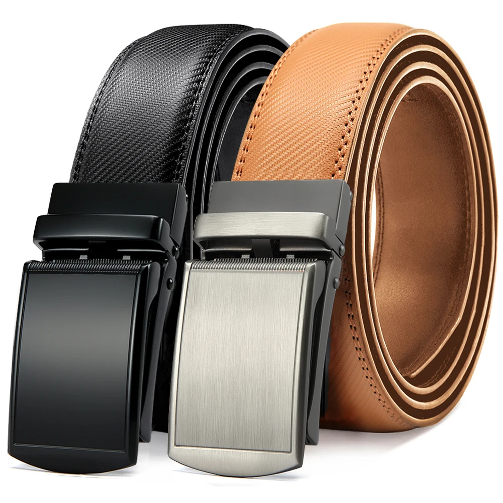 JACNAIP-Ceinture en cuir véritable pour hommes, automatique, mode, environnement, cliquet, luxe, surintendant