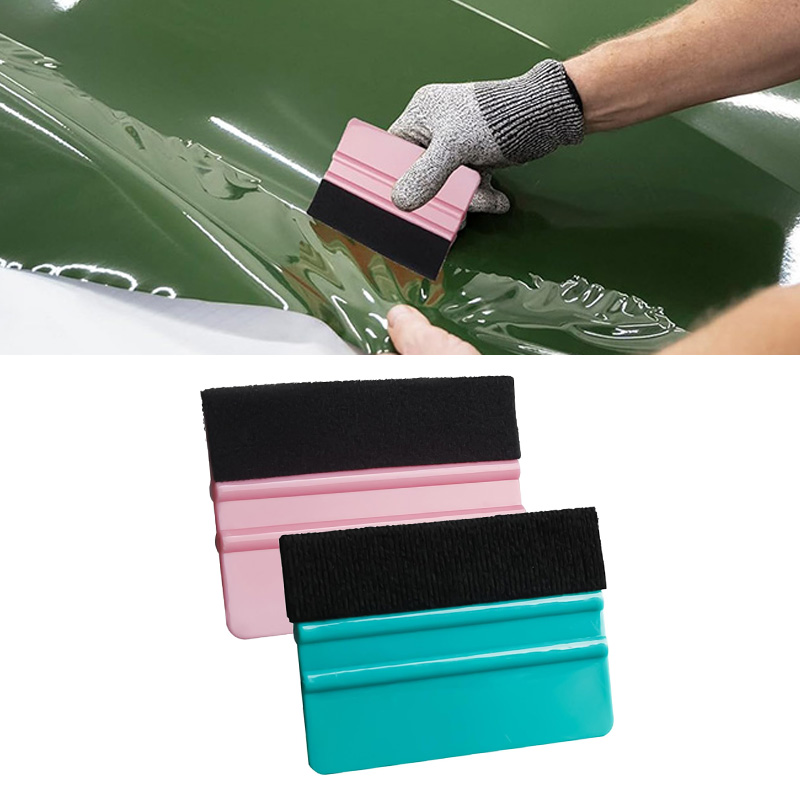 Filzkante Rakel Fenster Tönung Werkzeug Auto Vinyl Wrap Schaber Kunststoff Spachtel Kratzfreie Folie DIY Rakel Tapete Glättung