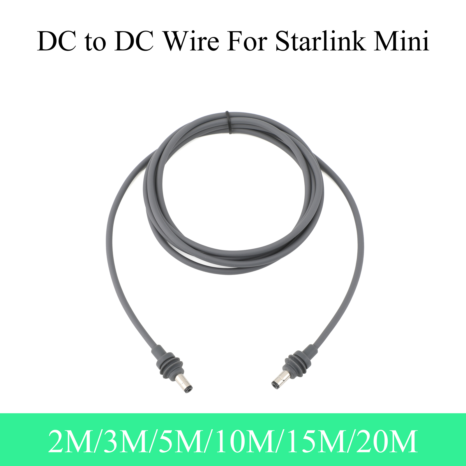 Для Starlink Mini DC-DC удлинительный кабель 2/3/5/10/15/20 м Plug and Play открытый водонепроницаемый для Starlink MINI DC 20AWG кабель