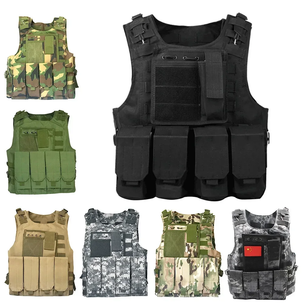 Chaleco militar táctico para niños, equipo de Paintball Chasse, pistola de Airsoft, cuerpo de combate, armadura Extérieure, chaleco de uniformes CS de ataque suave