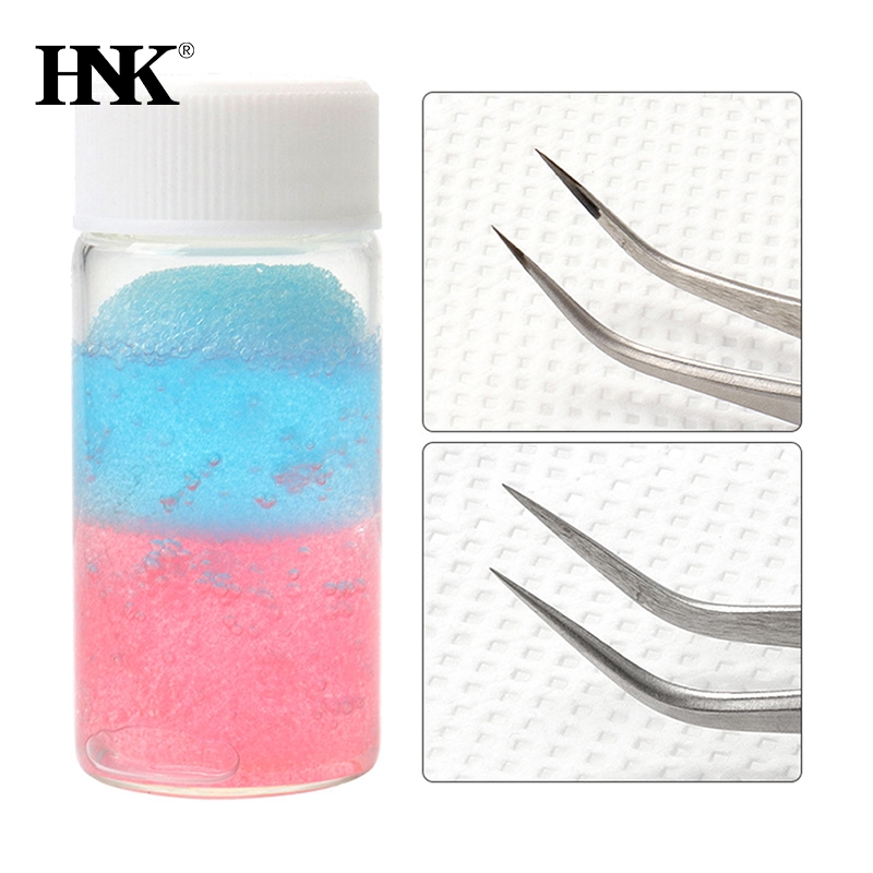 25ml Wimpers Pincet Cleaner Wimperverlenging Pincet Reinigingsgereedschap Met Lijm Remover Vloeistof En Spons Bal Reinigingslijm