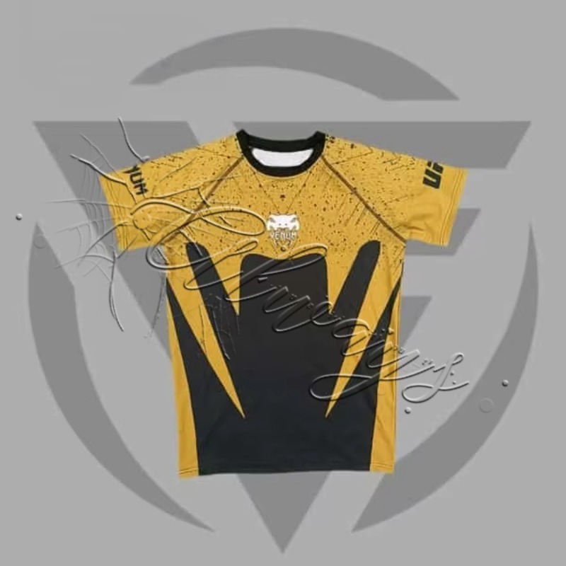 Maglia Traspirante da Combattimento per Uomo 2026 Nuova Collezione UFC Fighting Night, Boxe, Sanda, Allenamento, Fitness, Asciugatura Rapida