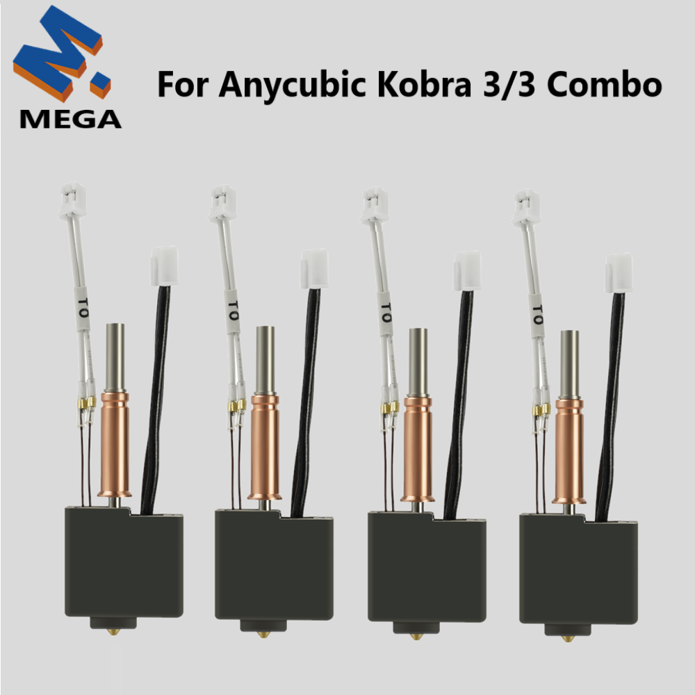 Dla Anycubic Kobra 3 Combo Hotend Dysza Termistor Grzejnik 24v 50w Blok Grzejny Dla Anycubic Kobra 3 Części Zamienne Akcesoria