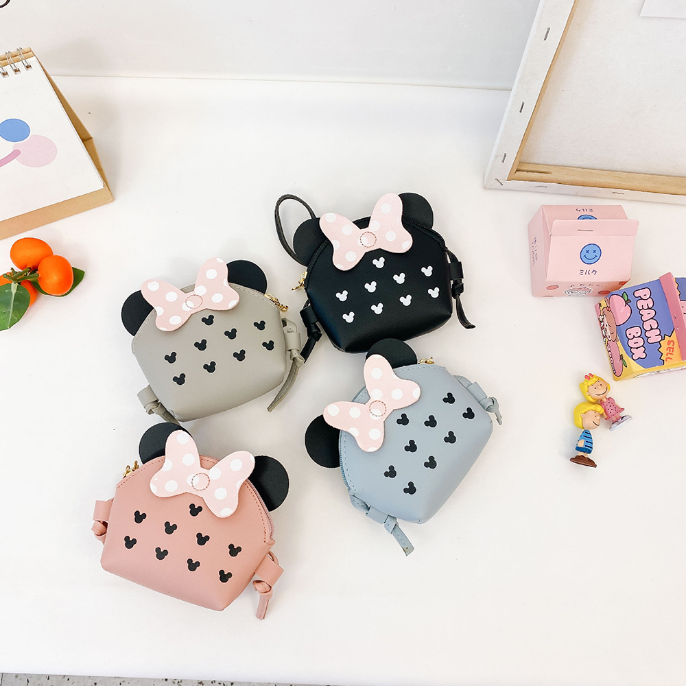 Disney dziecięca torba kurierska śliczne miki w kształcie myszki dziewczęca torba na ramię moda torba Crossbody prezenty dla dzieci