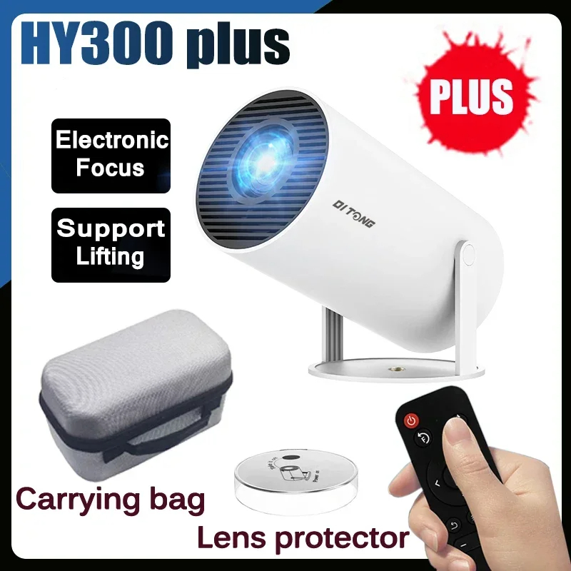 2024 новый проектор HY300 Pro plus 4k Android 1280*720P Dual Wi-Fi Video Портативный уличный домашний HD светодиодный проектор Cine en casa pro