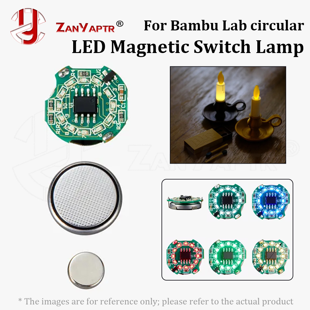 Luz LED de Anillo para Bambu Lab con Control Magnético, Piezas de Modelo para Impresión 3D DIY para Impresora 3D