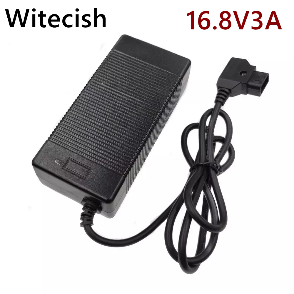 16,8 V 3A D-Tap-Akkuladegerät für Camcorder, V-Mount/V-Lock-Akku, Stromadapter für Camcorder, D-Tap-Stecker