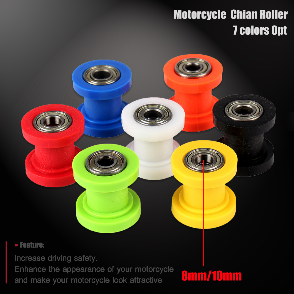 8/10mm Antriebskette Rollenriemenscheibe Radschieber Spanner Radführung für Enduro Motorrad Motocross PIT Dirt Bike ATV CRF CR XR