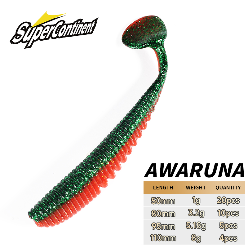 Señuelos de pesca supercontinent, 5cm, 8cm, 9,5 cm, 11cm, cebos artificiales, Wobblers, señuelos blandos, sábalo, carpa, cebos de pesca de silicona