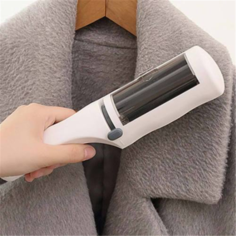 Limpiador de pelo electrostático para ropa estática, cepillo removedor de pelo para mascotas, barredora de succión para el hogar, oficina, viajes, cepillos de limpieza