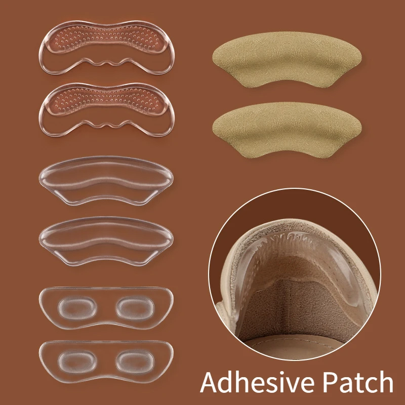 2 Stuks Onzichtbare Siliconen Gel Hiel Patch Inlegzolen Pijnbestrijding Schoen Kussen Pads Voetverzorging Zelfklevende Achterhak Protector Sticker