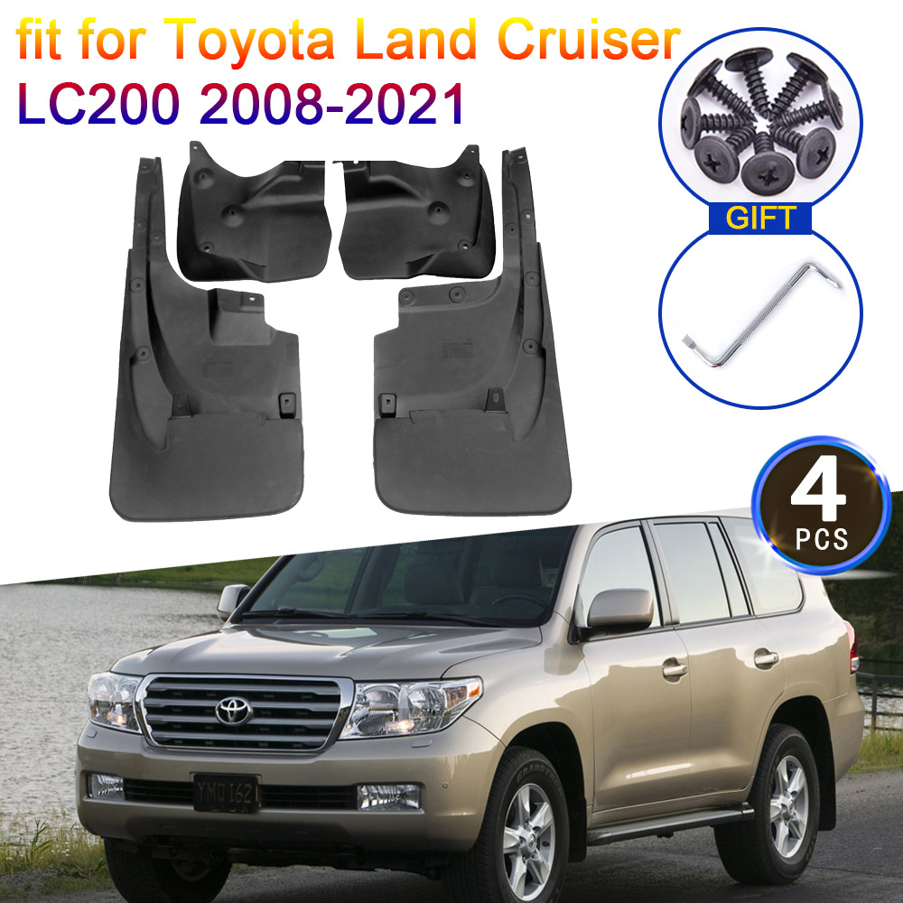 Para Toyota Land Cruiser LC200 FJ200 2008 ~ 2021 guardabarros mejorados ruedas delanteras traseras guardabarros coche Stying 200 Accesorios