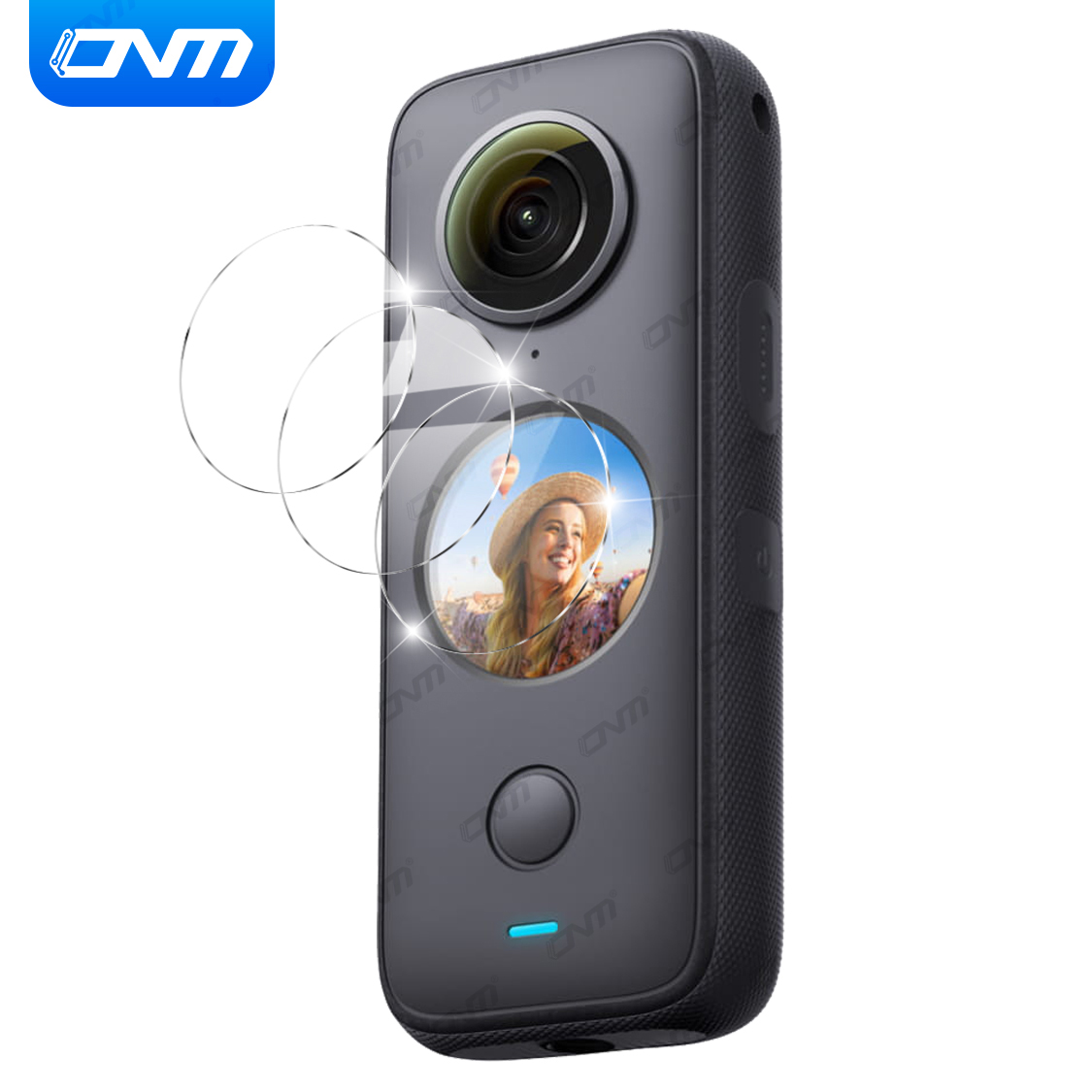Gehärtetes Glas für Insta360 ONE X2, kratzfeste Displayschutzfolie für Insta 360 X2 Action-Kamera, Schutzfolie, Zubehör