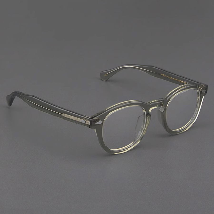 Optical Eyeglasses Frame Men Women Johnny Depp Vintage Glasses Computer Acetate Spectacle Frame For Male Clear Lens