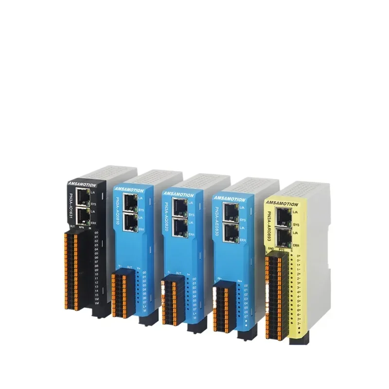 AMSAMOTION Profinet リモートIO デジタルアナログ温度計量取得モジュール PN3A 入出力 S7-300/1200対応